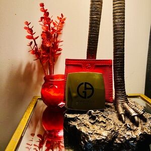 Giorgio Armani Beauty Mirror and Red Pouch